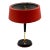 Oscar Torlasco, Mid-Century Red Table Lamp, Lumi, Italy 1954 For Sale