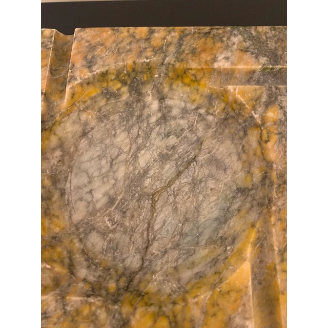 Mid 20th Century Vintage Large Organic Marble Ashtray Catchall For Sale - Image 4 of 10