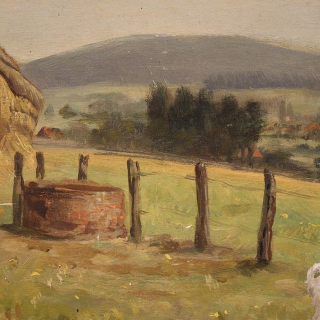 Landscape, 1935, Small Oil on Board, Framed For Sale - Image 9 of 16