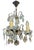 Early 20th Century Three-Light Chandelier in Bronze and Cut Crystal For Sale