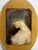 Brown Antique Late 19th Century Portrait of Lady Signed, Dated 1898, Oil on Canvas, Framed Convex Glass For Sale - Image 8 of 9