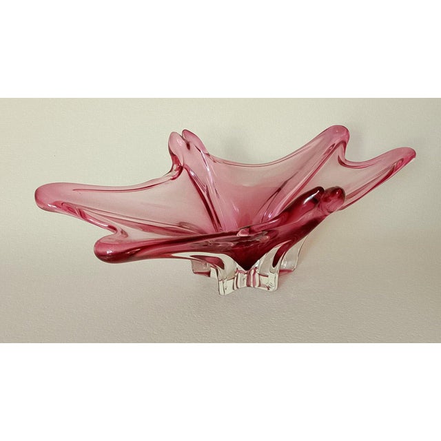 Pink Murano Glass Floral Centerpiece, 1960s For Sale - Image 8 of 8