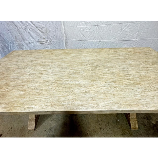 Tritter Feefer Dining Table- Hand Painted Finish For Sale - Image 4 of 12