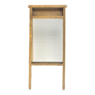Antique English Glass Washboard For Sale