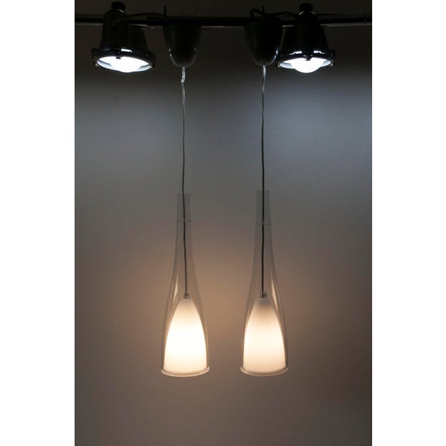 Pair of ikea "klockspel" pendant lights from 1980. They have been disassembled, cleaned, and tested. rare ikea pendant...
