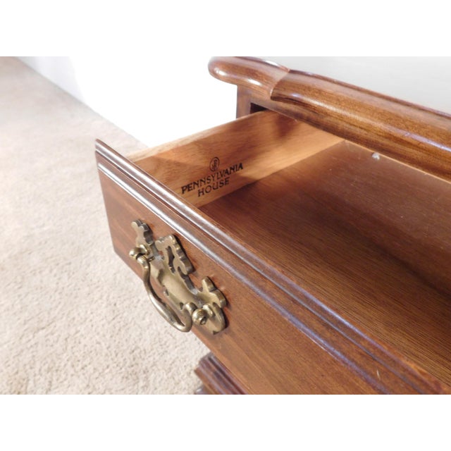 Pa House BachPennsylvania House Solid Dark Cherry 3-Drawer Bachelor's Chest Nightstandelors Chest For Sale - Image 9 of 14
