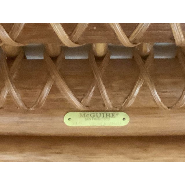 McGuire Vintage “Target” Back McQuire Side Chairs For Sale - Image 4 of 9