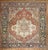 Persian Zabihi Collection Large Antique Persian Square Heriz Rug - 8'6" x 9'2" For Sale - Image 3 of 12