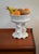 Neoclassical White Glazed Ceramic Fruit Compote, Portugal, 1970s For Sale - Image 10 of 11