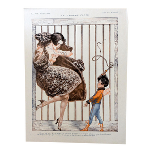 La Vie Parisienne 1925 Chéri Hérouard "La Manière Forte" Print