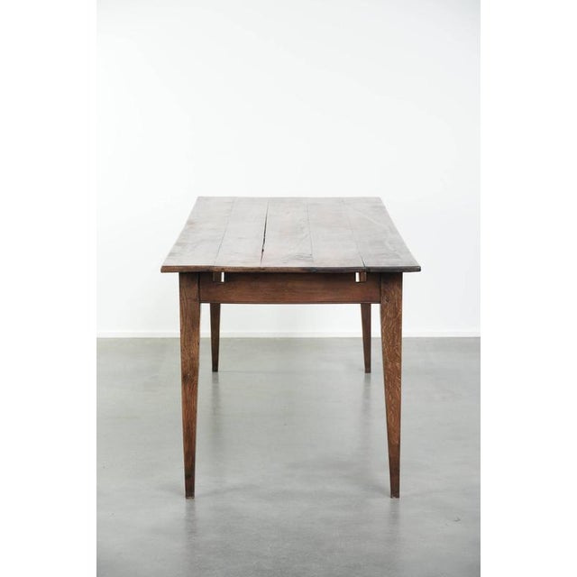 Antique Farmhouse English Oak Dining Table with Extensions For Sale - Image 5 of 13