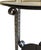 1990s Art Deco Edgar Brandt Style Wrought Iron Black Marble Tulip Side Table - 1 of 2 For Sale - Image 5 of 5