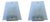 Mid-Century Glass Wall Lamps, Germany, 1970s, Set of 2 For Sale