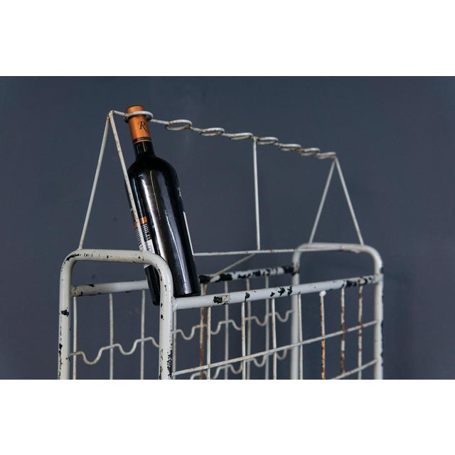 Mid-Century Steel Wine Rack For Sale - Image 10 of 13