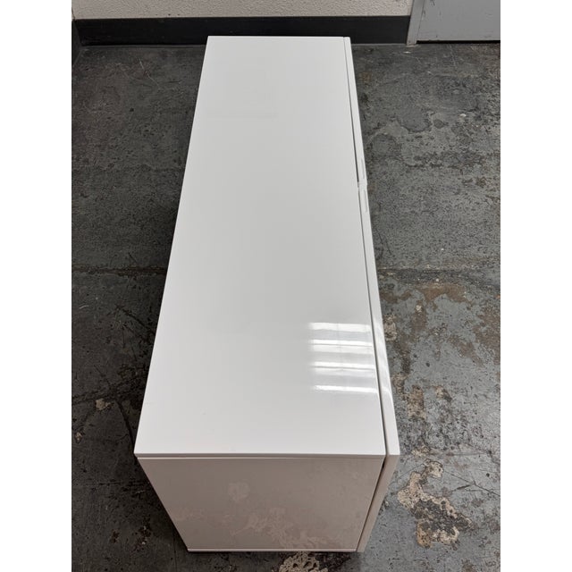 2010s Cb2 Fuel White Credenza For Sale - Image 5 of 12