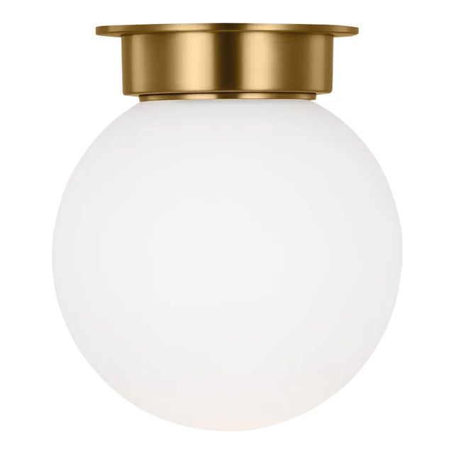 Kelly Wearstler By Visual Comfort Studio Nodes 1-Light Extra Large Flush Mount in Burnished Brass For Sale