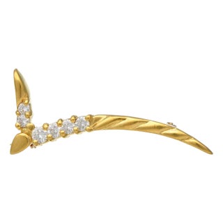 18KY Diamond(0.42) Check Mark Pin For Sale
