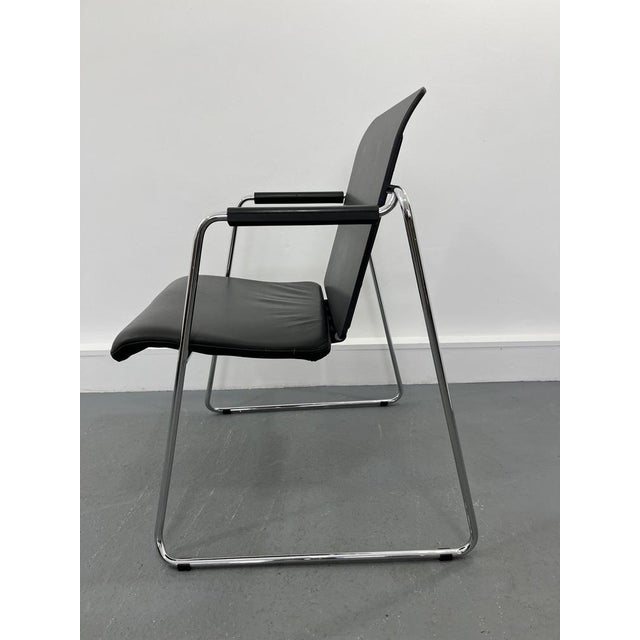 Black Armchair from Ilian Milinov, 1980s For Sale - Image 8 of 15