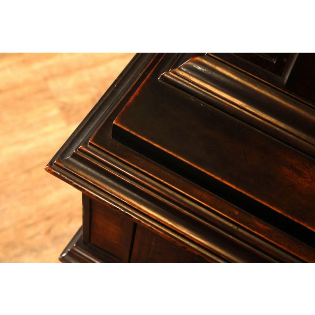 Rockford Republic Furniture Company 1920's Walnut China Display Cabinet For Sale - Image 18 of 18