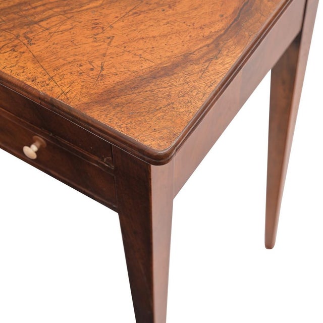 Wood Biedermeier Side Table in Walnut, 1820 For Sale - Image 7 of 10