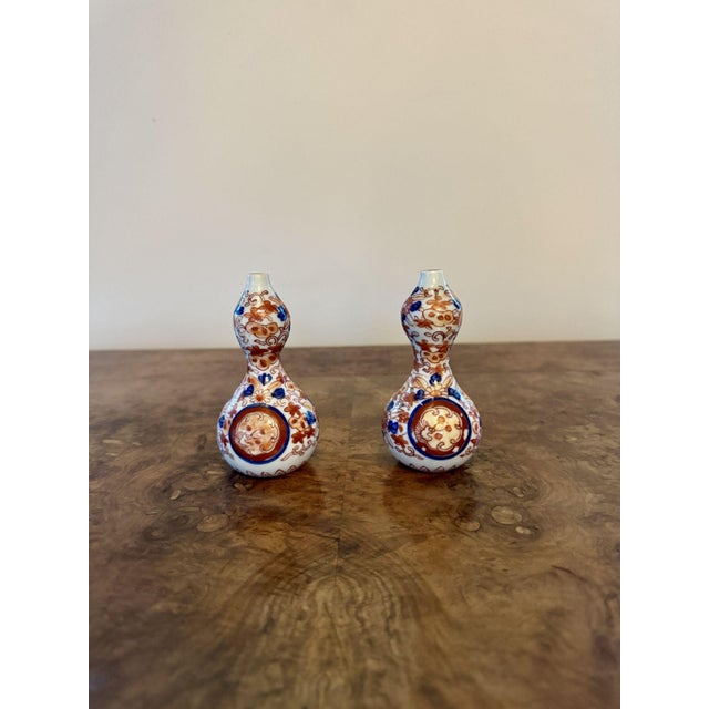 Antique Japanese Imari Vases, 1900, Set of 7 For Sale - Image 9 of 10