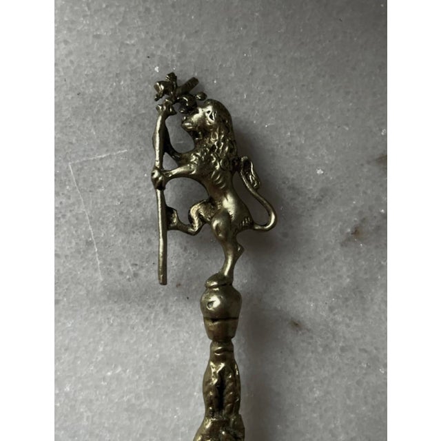 Vintage Italian Baroque-Style Serving Set Spoon and Fork For Sale In Greensboro - Image 6 of 12
