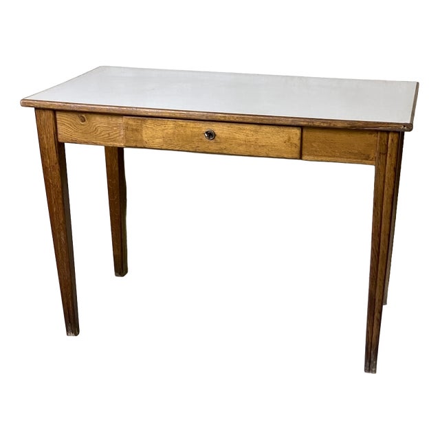 Vintage Desk in Wood and Formica, 1950s For Sale