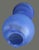 Mid-Century Modern Italian Art Glass Blue Swirl Unusual Shape Vase For Sale - Image 6 of 7