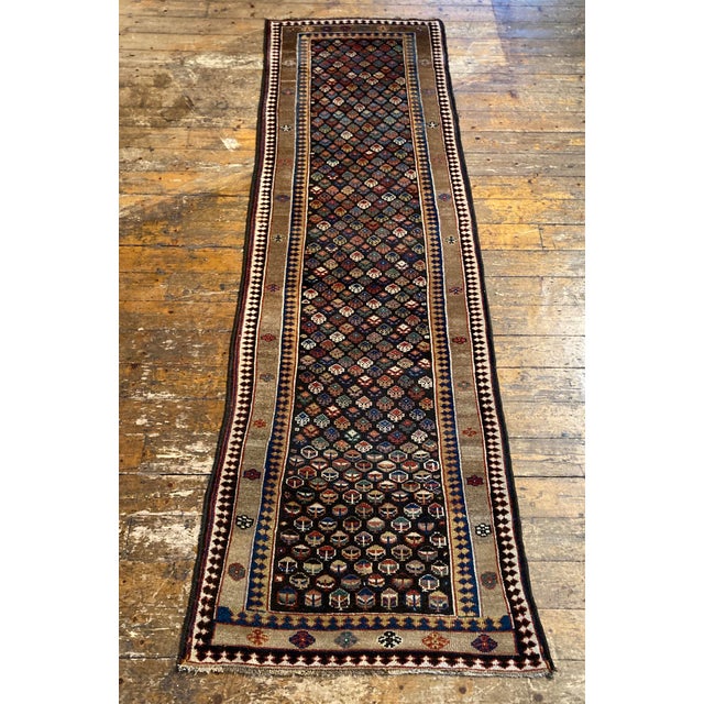 Antique Kurdish Runner Rug, 1890s For Sale - Image 4 of 18