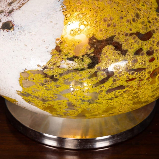Vintage Italian Murano Art Glass Table Lamp, 1970 For Sale - Image 10 of 11