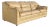 1980s Postmodern Beige Leather Sofa For Sale