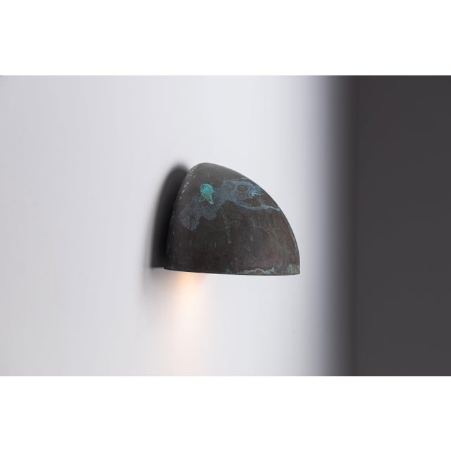 Model 6650 Wall Lamp in Patinated Copper from Horn Belysning, 1980s For Sale - Image 4 of 11