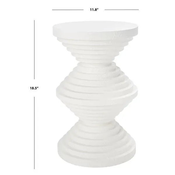 Contemporary Glynn Accent Table - White For Sale - Image 3 of 8