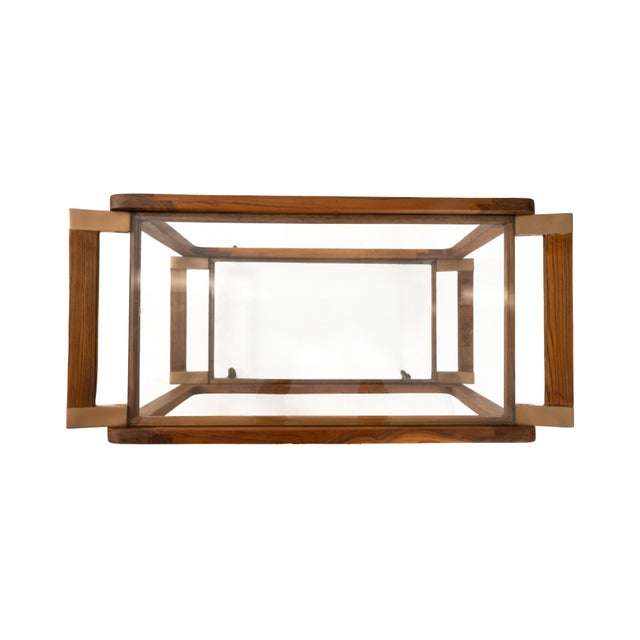 Contemporary Rectangle Entertainment Bar Cart For Sale - Image 3 of 8