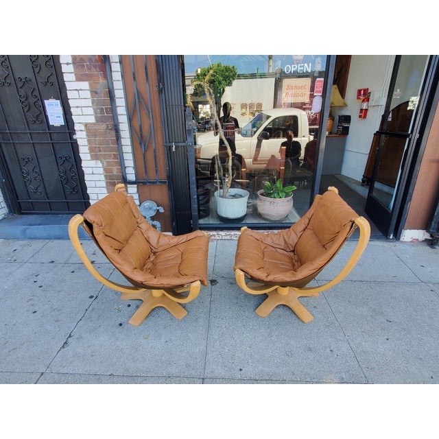 1980s Pair of Danish Modern Chairs For Sale - Image 11 of 15