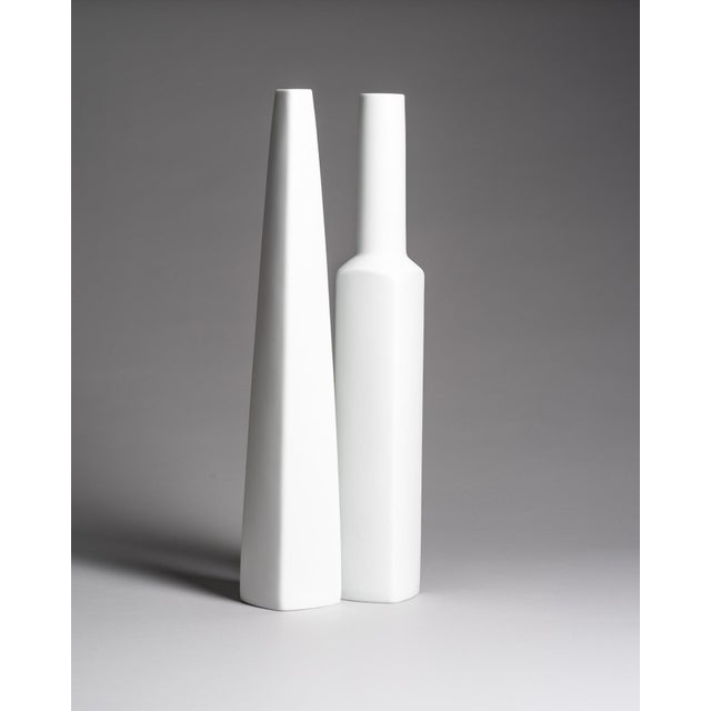 Porcelain Floor Vase Duo by Hans Theo Baumann & Erich Wilhelm John for Rosenthal, Germany, circa 1959–1960s An elegant...