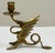 Vintage detailed brass griffin dragon candlestick holder. Holds single taper. Fabulous detail! Nice patina.