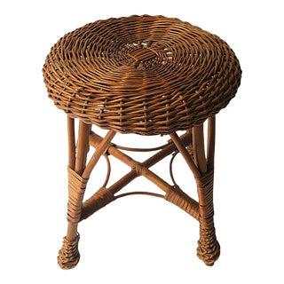 Wicker Stool For Sale