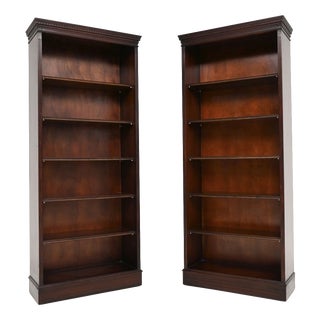 Antique Georgian Open Bookcases, 1950s, Set of 2 For Sale