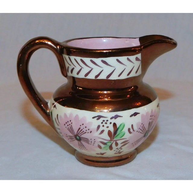 Vintage Copper Lustre Creamers - Set of 2 For Sale - Image 9 of 13