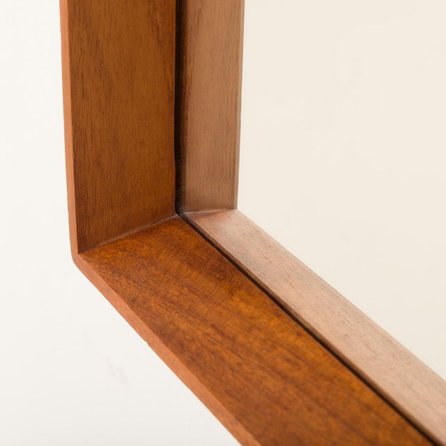 Danish Teak Hall Dresser and Mirror, 1960s, Set of 2 For Sale - Image 12 of 13