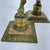 Stone Pair of Late 19th Century Italian Marble and Brass Candlesticks For Sale - Image 7 of 12