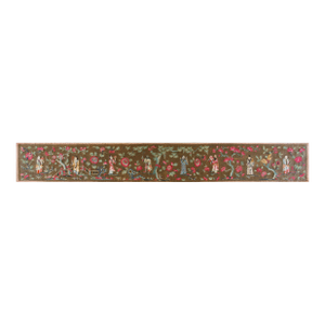 Late 19th Century Chinese Silk & Metal Embroidery ( 1' 9'' x 12' 9''-53 x 387 )