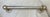Rare Antique Industrial Nickel Plated Brass Wall Mount Towel Rack Holder Fixture For Sale - Image 4 of 8