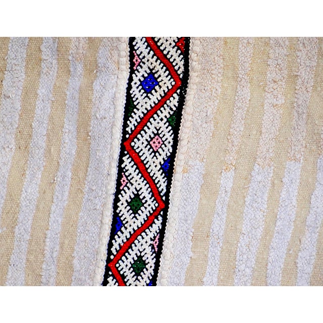 Moroccan Berber Handira Rug in Wool with Sequins, 1970s For Sale - Image 14 of 15