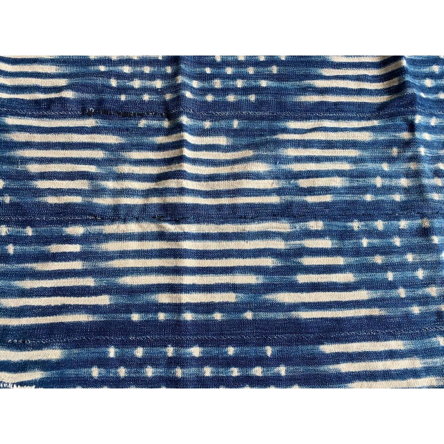 African Mali tribal textile circa 1950. Handwoven, vegetable dyed cotton. We only select the best. This soft textile was...