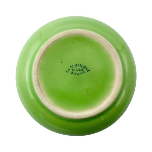 Mid-Century Modern Vintage Carlton Cannes France Hotel Green Ashtray For Sale - Image 3 of 11