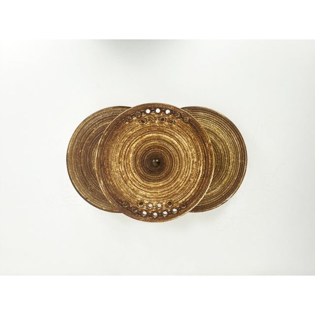 Beige Danish Ceramic Wall Lamp from Axella, 1970s For Sale - Image 8 of 12