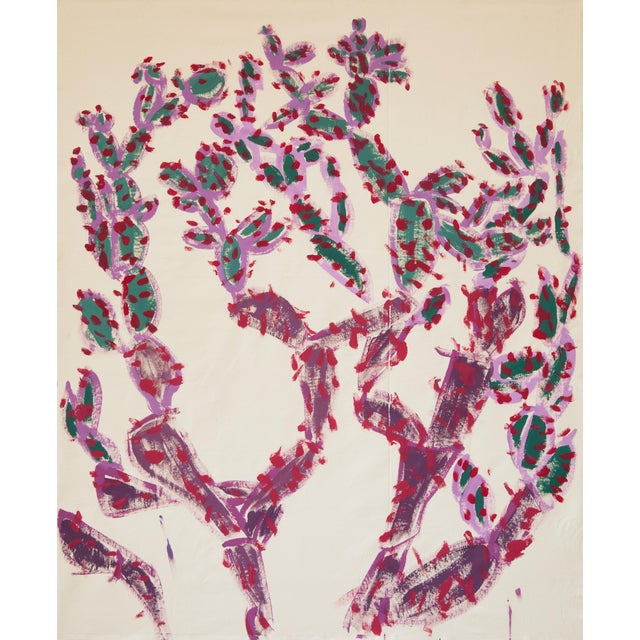 "Everytime We See Each Other Is the Last Time" Original Cactus Acrylic Painting by Simon Findlay For Sale