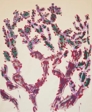 "Everytime We See Each Other Is the Last Time" Original Cactus Acrylic Painting by Simon Findlay